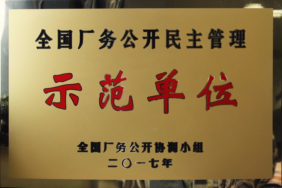 中達(dá)獲評(píng)全國廠務(wù)公開民主管理示范單位.JPG